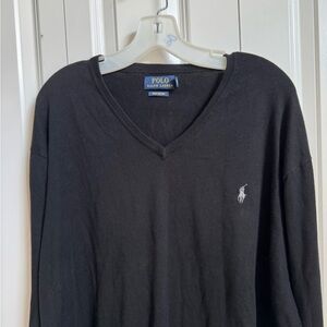 Polo Ralph Lauren Black Cotton Sweater